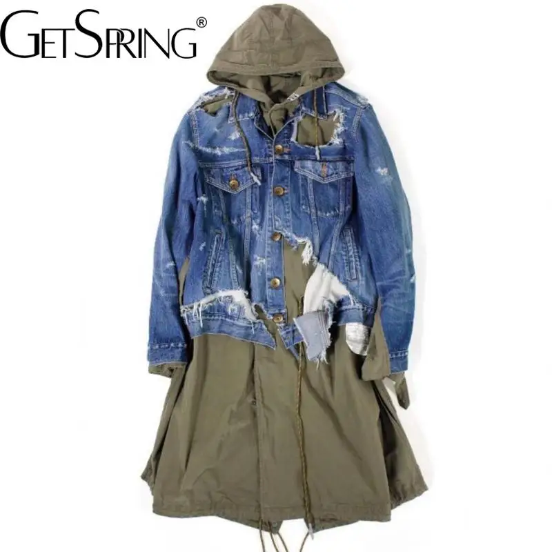 Getspring Women Trench Coat Patchwork Hooded Windbreaker Color Matching Vintage Long Autumn And Winter Overcoat 2022 New
Getspring Women Trench Coat Patchwork Hooded Windbreaker Color Matching Vintage Long Autumn And Winter Overcoat 2022 New
