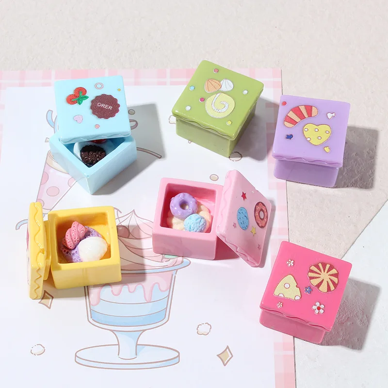 100Pcs Resin Cute Donut Cake Mini 3D Food Box Miniature Dollhouse Accessories DIY Crafts Scrapbooking For Phone Decoration
100Pcs Resin Cute Donut Cake Mini 3D Food Box Miniature Dollhouse Accessories DIY Crafts Scrapbooking For Phone Decoration