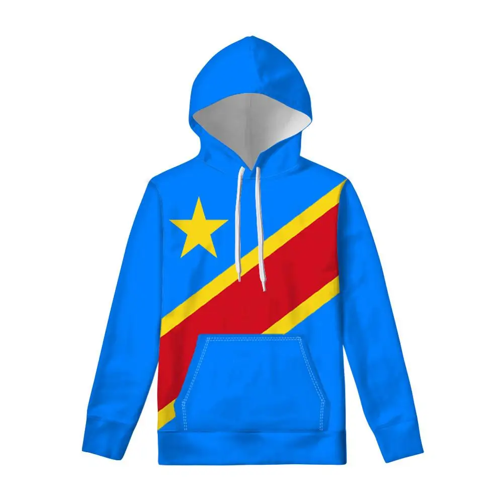 

Пуловер ZAIRE, «сделай сам», свободное изготовление на заказ, свитшот с надписью и номером, флаг страны Конго, одежда с французским принтом для фото и текста