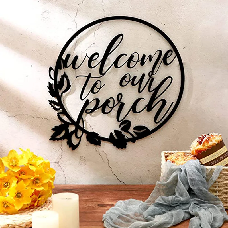 Metal Wall Door Decoration Hanging Door Plate Welcome To Wall Sticker Door Pendant Porch Iron Art Decoration Home Decoration
Metal Wall Door Decoration Hanging Door Plate Welcome To Wall Sticker Door Pendant Porch Iron Art Decoration Home Decoration
