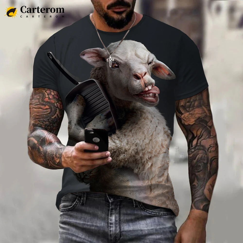Naughty Sheep Printed 3D T-shirt Funny Animal Pig Cow Pattern Streetwear T Shirt Men Women Summer Fashion Casual Short Sleeve
Naughty Sheep Printed 3D T-shirt Funny Animal Pig Cow Pattern Streetwear T Shirt Men Women Summer Fashion Casual Short Sleeve