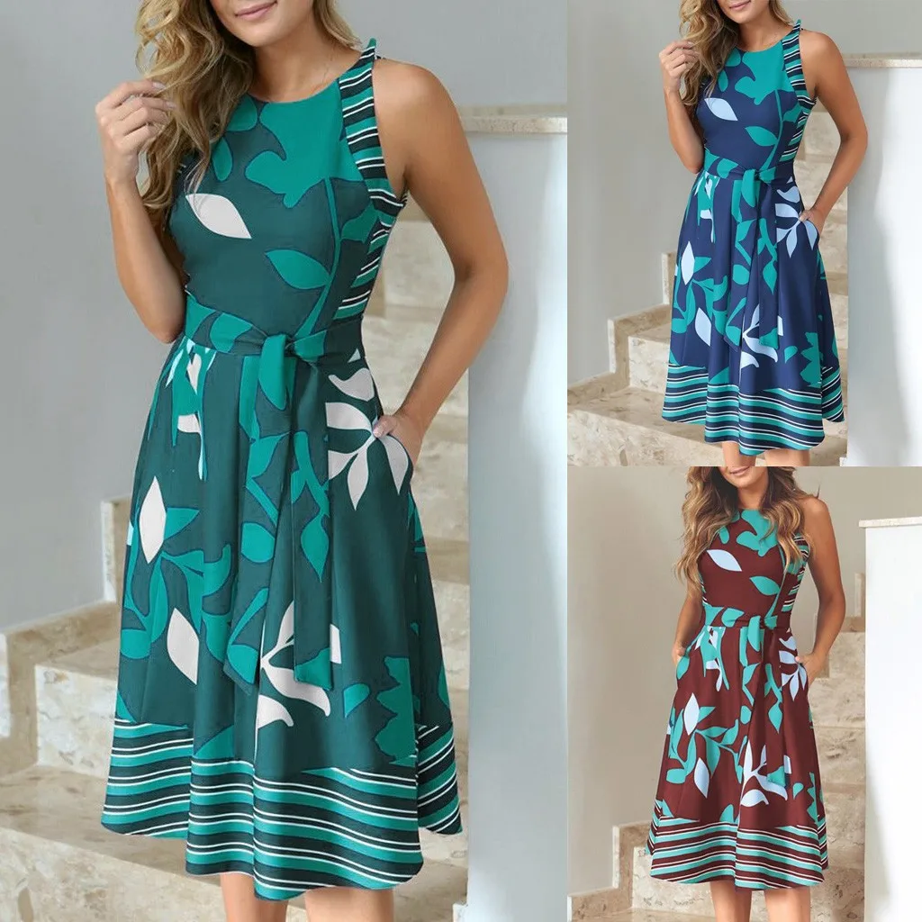 Printed Dress Women Summer 2022 Casual Ladies Beach Dress Sexy Sleeveless Robe O Neck Mini Dresses
Printed Dress Women Summer 2022 Casual Ladies Beach Dress Sexy Sleeveless Robe O Neck Mini Dresses