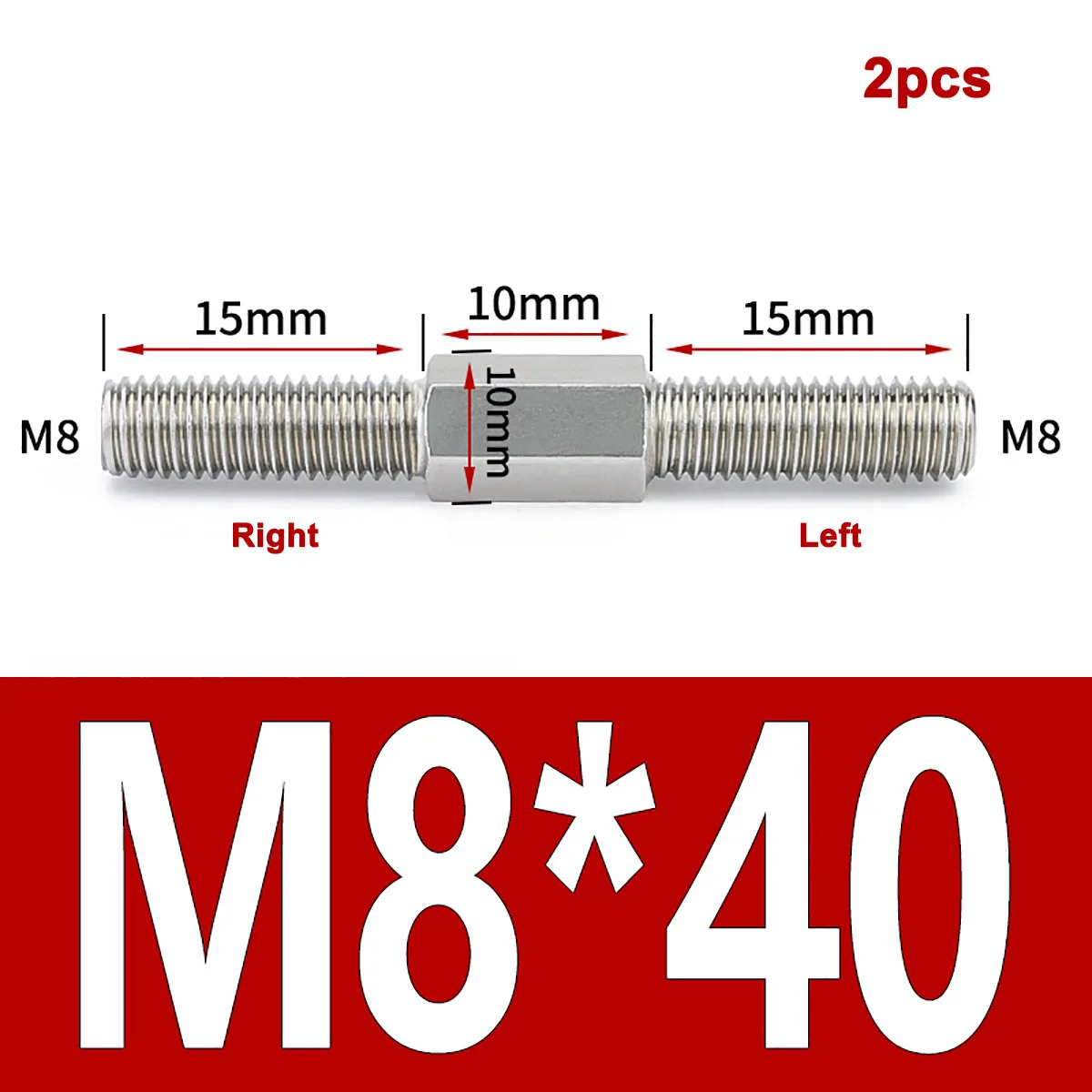 Двойные шпильки из нержавеющей стали M6 M8 2 шт.
Двойные шпильки из нержавеющей стали M6 M8 2 шт.