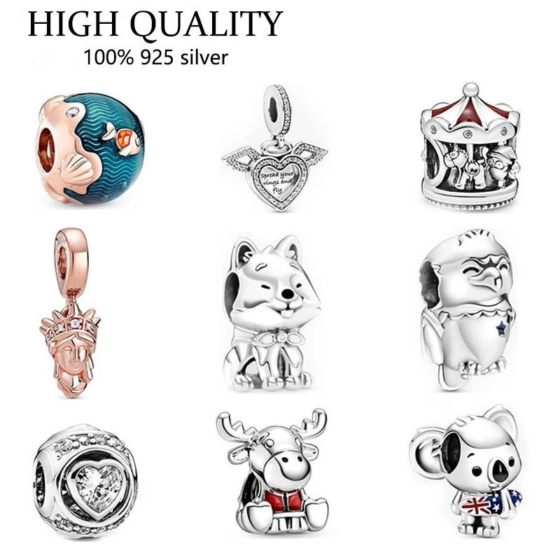 Authentic 925 Sterling Silver Field Dog Elk Whale Charm Is Suitable For The Original Pandora Women's Bracelet Necklace
Authentic 925 Sterling Silver Field Dog Elk Whale Charm Is Suitable For The Original Pandora Women's Bracelet Necklace