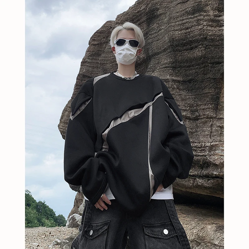 Autumn And Winter Niche Deconstruction Splicing Dark High Street Long Sleeve Crewneck Pullover Hoodie Men Cothing Sweatshirt
Autumn And Winter Niche Deconstruction Splicing Dark High Street Long Sleeve Crewneck Pullover Hoodie Men Cothing Sweatshirt