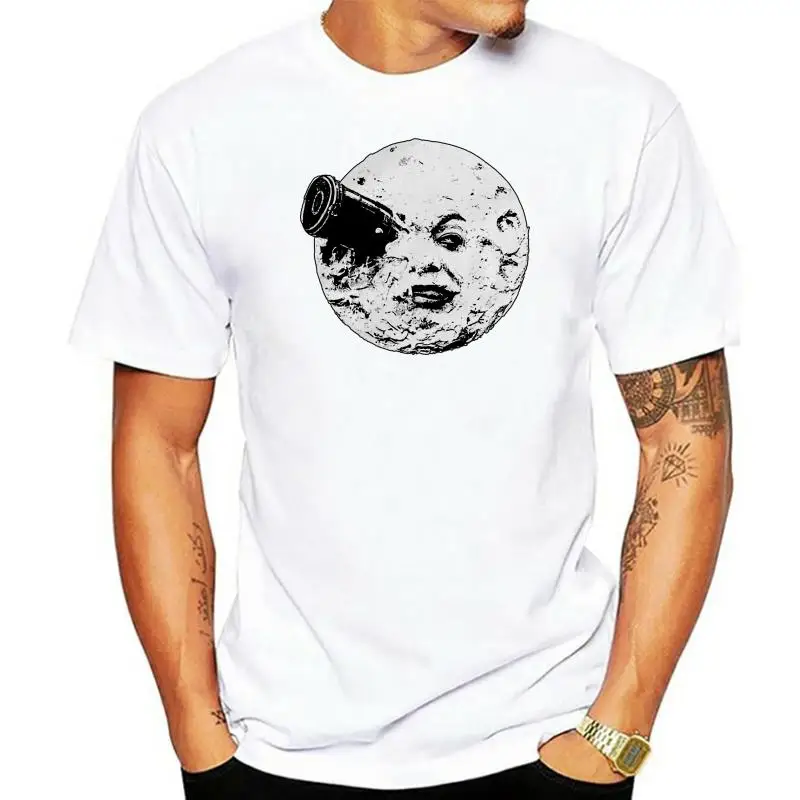 

Классическая винтажная свободная футболка с принтом «Путешествие к Луне»