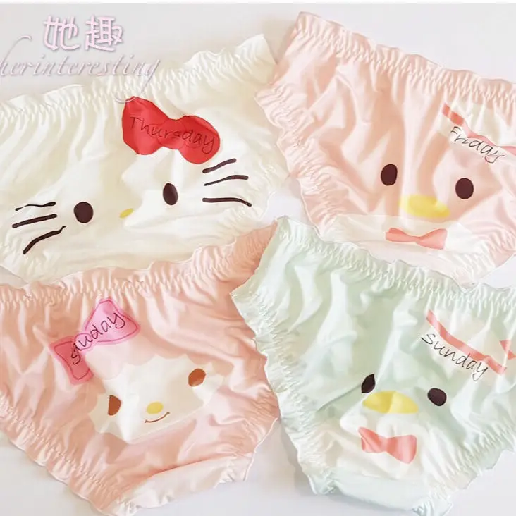 Hello Kitty Japanese Girl Cartoon Anime Printed Bread Panties Low Waist Milk Silk Lolita Cute Soft Girl Leggings
Hello Kitty Japanese Girl Cartoon Anime Printed Bread Panties Low Waist Milk Silk Lolita Cute Soft Girl Leggings