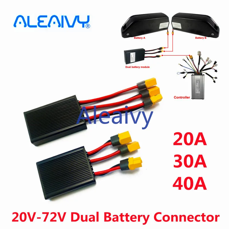For 18650 Battery Pack Hailong 20V-72V 20A 30A 40A Dual Battery Connector, Increase Capacity By Paralleling Equalization Modules
For 18650 Battery Pack Hailong 20V-72V 20A 30A 40A Dual Battery Connector, Increase Capacity By Paralleling Equalization Modules