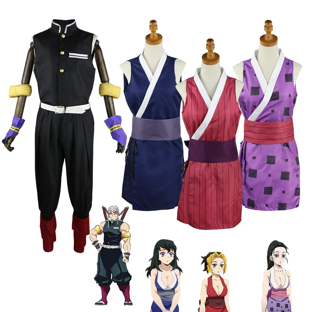 Season 2 Anime Demon Slayer Uzui Tengen Cosplay Costume Wives Suma Hinatsuru Makio Uniform Dress Halloween Carnival Costumes
Season 2 Anime Demon Slayer Uzui Tengen Cosplay Costume Wives Suma Hinatsuru Makio Uniform Dress Halloween Carnival Costumes