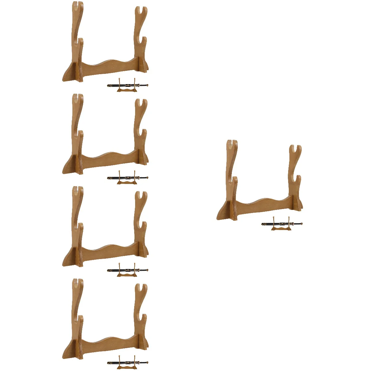 5pcs Stand 2-layer Medieval Display Stand Katana Holder
5pcs Stand 2-layer Medieval Display Stand Katana Holder