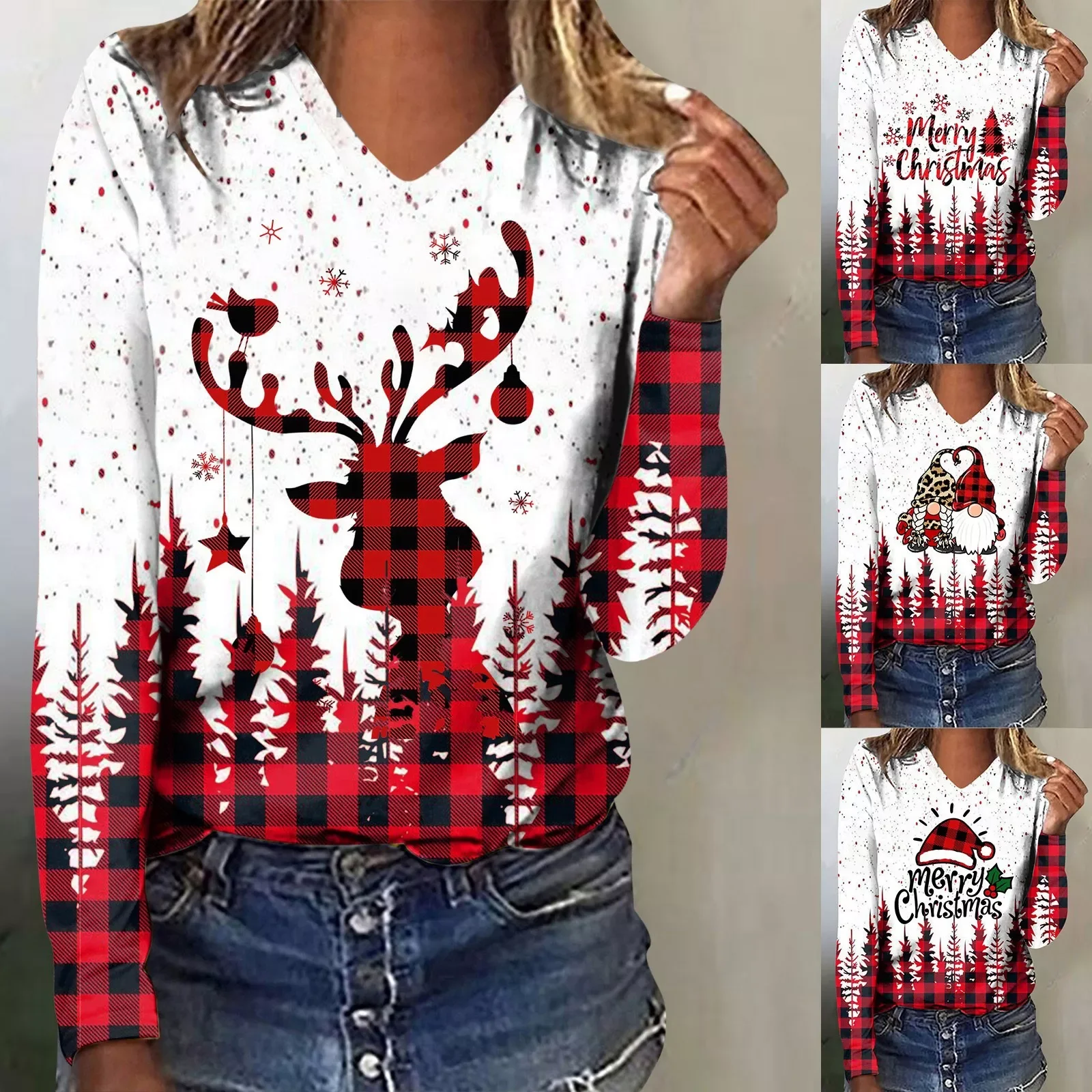 NEW 2023 Our Womens Long Sleeve Womens Fashion Long Sleeve Top Christmas Print T Shirt Long Sleeve Top Tops for Leggings Short S
NEW 2023 Our Womens Long Sleeve Womens Fashion Long Sleeve Top Christmas Print T Shirt Long Sleeve Top Tops for Leggings Short S