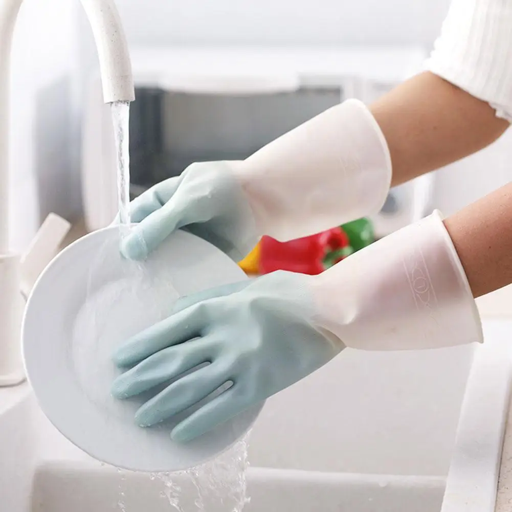 Durable Household Gloves Kitchen Cleaning Gloves Safe Tools Waterproof Dishwashing Rubber Material Gloves Cleaning K0N2
Durable Household Gloves Kitchen Cleaning Gloves Safe Tools Waterproof Dishwashing Rubber Material Gloves Cleaning K0N2