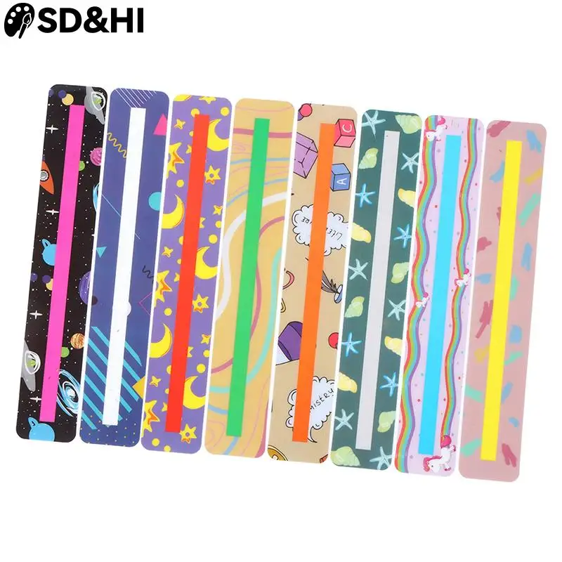 8Pcs Reading Guide Strip School Supplies Highlighter Colored Overlays Plastic Bookmark For Dyslexia People
8Pcs Reading Guide Strip School Supplies Highlighter Colored Overlays Plastic Bookmark For Dyslexia People