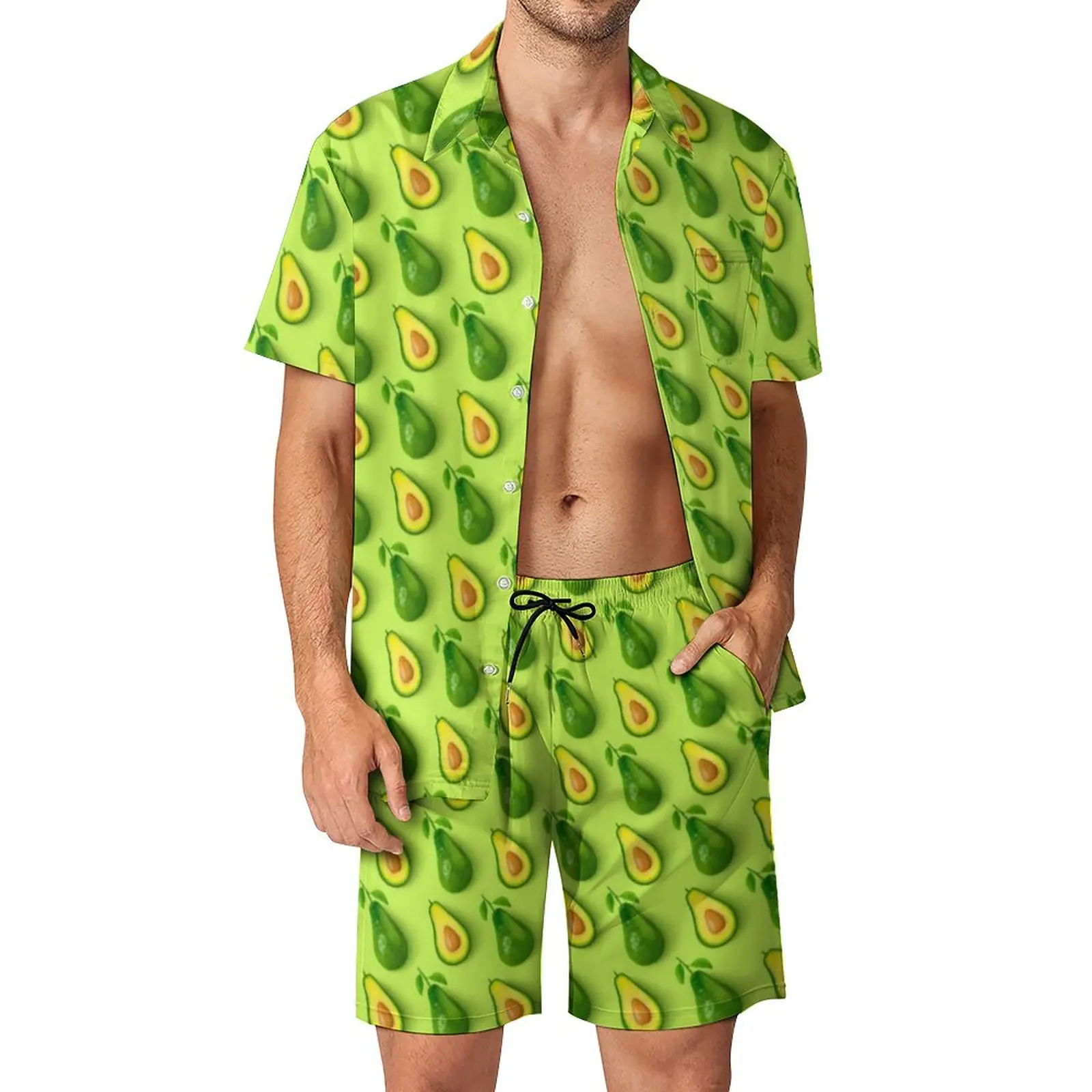Green Avocado Men Sets Cute Fruit Print Casual Shorts Summer Hawaii Beachwear Shirt Set Short Sleeve Graphic Oversized Suit
Green Avocado Men Sets Cute Fruit Print Casual Shorts Summer Hawaii Beachwear Shirt Set Short Sleeve Graphic Oversized Suit