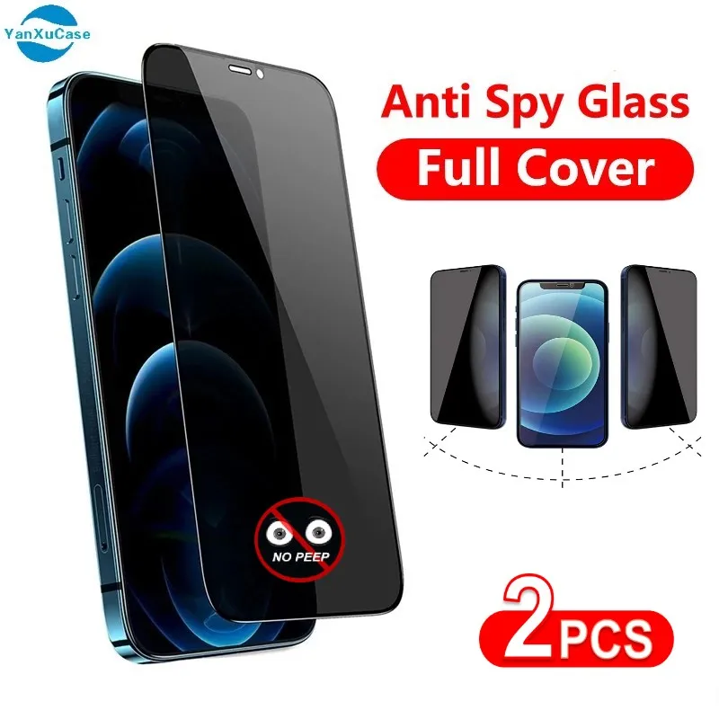 2Pcs Full Cover Anti Spy Screen Protector For iPhone 13 12 Pro X XR XS Max SE2022 Privacy Glass For 11 7 8 6 Plus Tempered Glass
2Pcs Full Cover Anti Spy Screen Protector For iPhone 13 12 Pro X XR XS Max SE2022 Privacy Glass For 11 7 8 6 Plus Tempered Glass