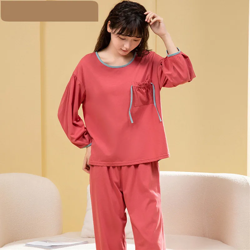 High Quality Long Sleeve Women Pajamas Autumn Winter Ladies Homewear Suit Pure Cotton Sleepwear Pyjamas Femme Nightwear Set
High Quality Long Sleeve Women Pajamas Autumn Winter Ladies Homewear Suit Pure Cotton Sleepwear Pyjamas Femme Nightwear Set
