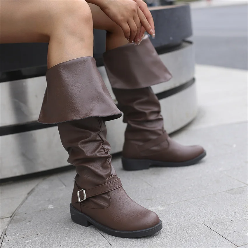 Women Boots 2023 Casual Round Head Women Shoes Cross Strap Low Heel Motorcycle Knee High Boots Plus Size 40-48 Dropshopping
Women Boots 2023 Casual Round Head Women Shoes Cross Strap Low Heel Motorcycle Knee High Boots Plus Size 40-48 Dropshopping