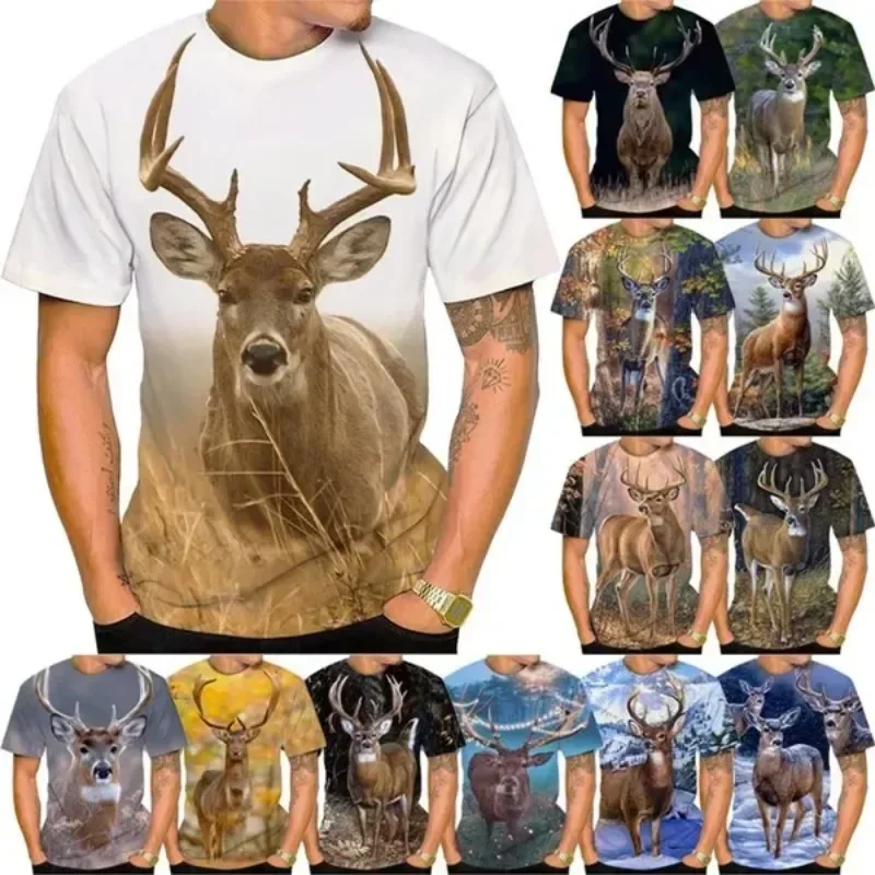 Deer Hunting Camouflage Colorful T-Shirts Men 3D Printing Animal T-Shirt Tops Men's Clothing Quality Haikyuu T-shirt Cosplay
Deer Hunting Camouflage Colorful T-Shirts Men 3D Printing Animal T-Shirt Tops Men's Clothing Quality Haikyuu T-shirt Cosplay