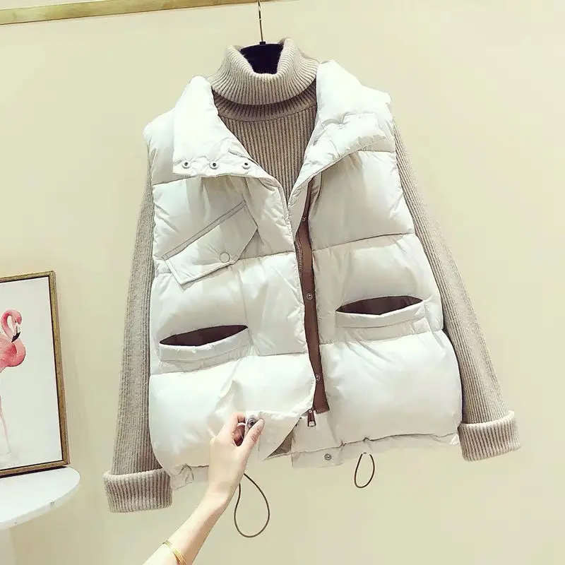 Women Sleeveless Vest Autumn Winter Loose Warm Down Cotton Waistcoat Coat Ladies Short Jacket Tops
Women Sleeveless Vest Autumn Winter Loose Warm Down Cotton Waistcoat Coat Ladies Short Jacket Tops