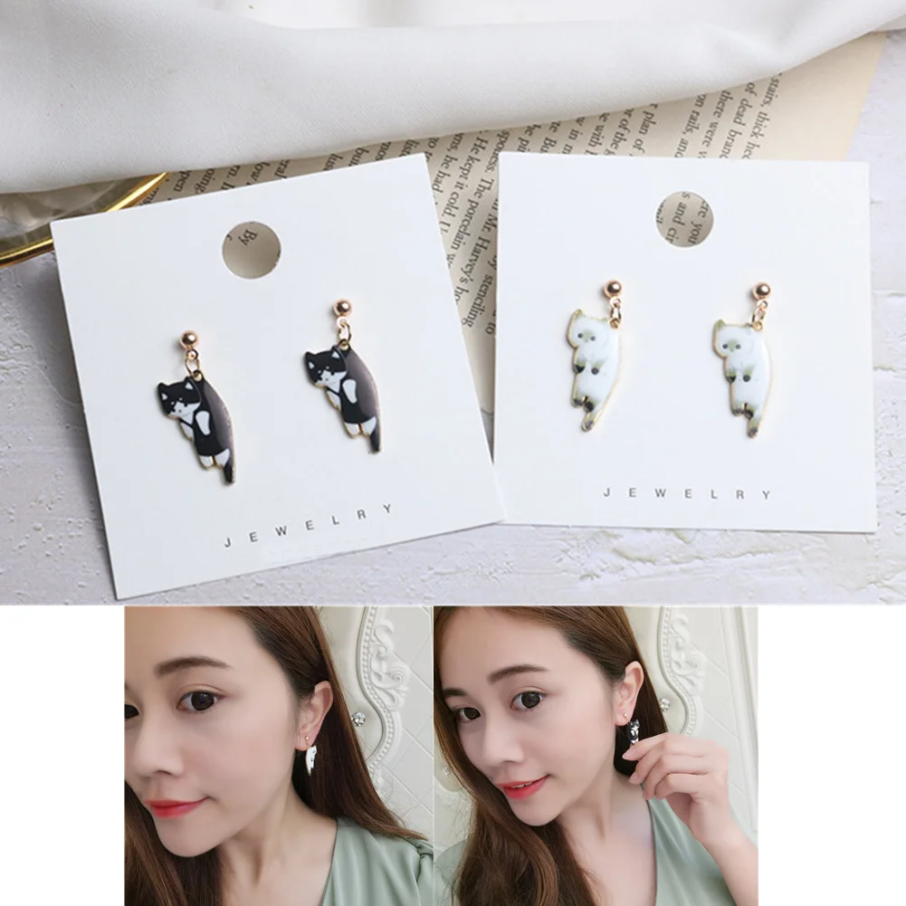 Trendy Cute Kitten Ear Hook Cartoon Girl Flower Cat Earrings Sweet And Fresh Texture Earrings Pendientes Pendientes Colgantes 
Trendy Cute Kitten Ear Hook Cartoon Girl Flower Cat Earrings Sweet And Fresh Texture Earrings Pendientes Pendientes Colgantes