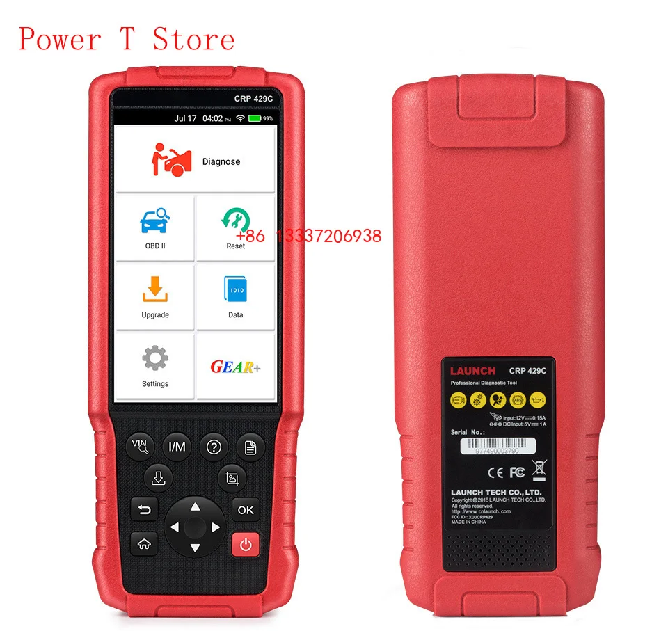 Новинка X431 CRP429C 4 системы OBDII считыватель кодов Obd2 автоматический диагностический инструмент CRP429 C CRP 429C Автосканер лучше, чем CRP129
Новинка X431 CRP429C 4 системы OBDII считыватель кодов Obd2 автоматический диагностический инструмент CRP429 C CRP 429C Автосканер лучше, чем CRP129