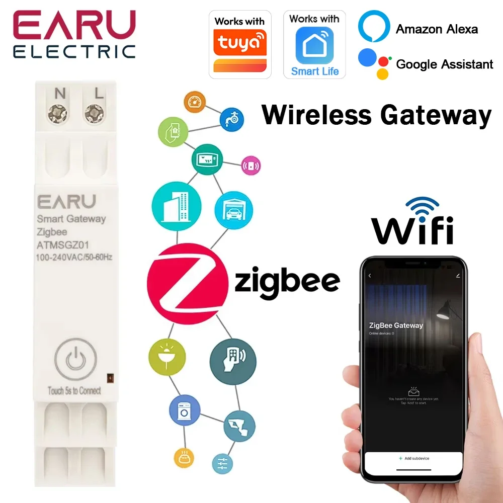 Приложение Tuya Smart Life на DIN-рейке ZigBee 3.0 Gateway Hub Умная бытовая техника Беспроводной мост Устройство автоматизации дистанционного управления работает
Приложение Tuya Smart Life на DIN-рейке ZigBee 3.0 Gateway Hub Умная бытовая техника Беспроводной мост Устройство автоматизации дистанционного управления работает