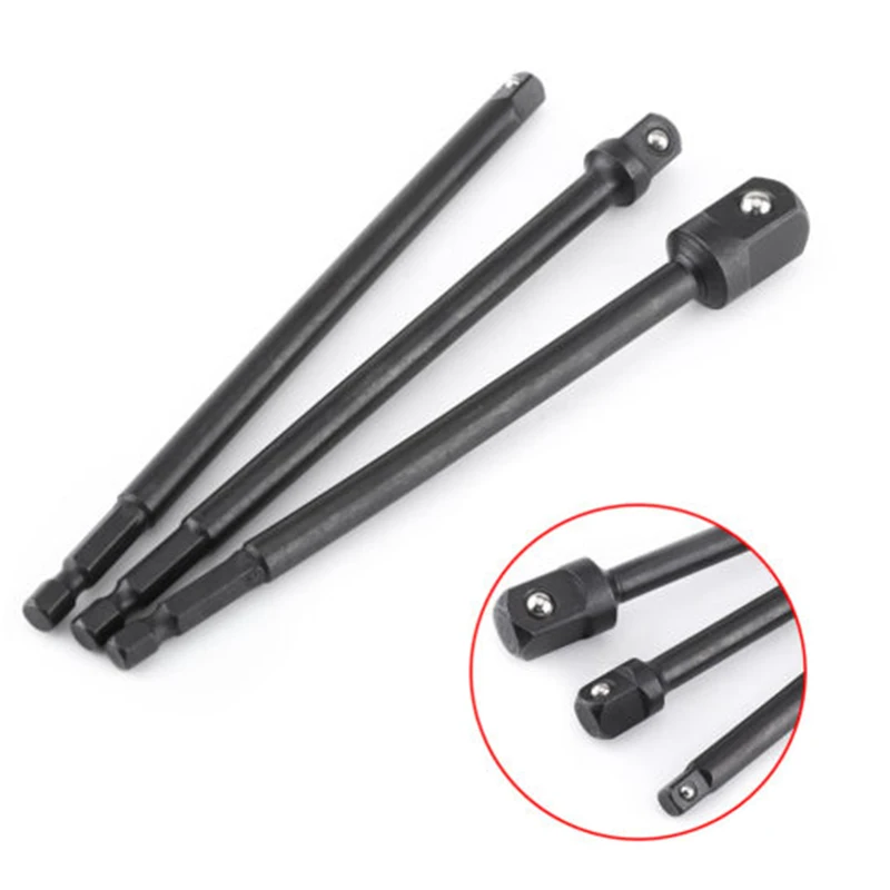 3pcs/set Chrome Vanadium Steel Socket Adapter 1/4" 3/8" 1/2" Hex Shank To Square Extension Drill Bits Bar Set Power Tool
3pcs/set Chrome Vanadium Steel Socket Adapter 1/4" 3/8" 1/2" Hex Shank To Square Extension Drill Bits Bar Set Power Tool