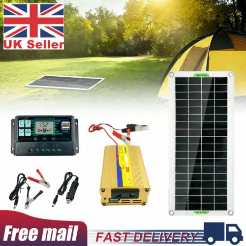 220W Solar Panel Kit Battery Charger Dual USB Plate Cell Controller Caravan Boat
220W Solar Panel Kit Battery Charger Dual USB Plate Cell Controller Caravan Boat