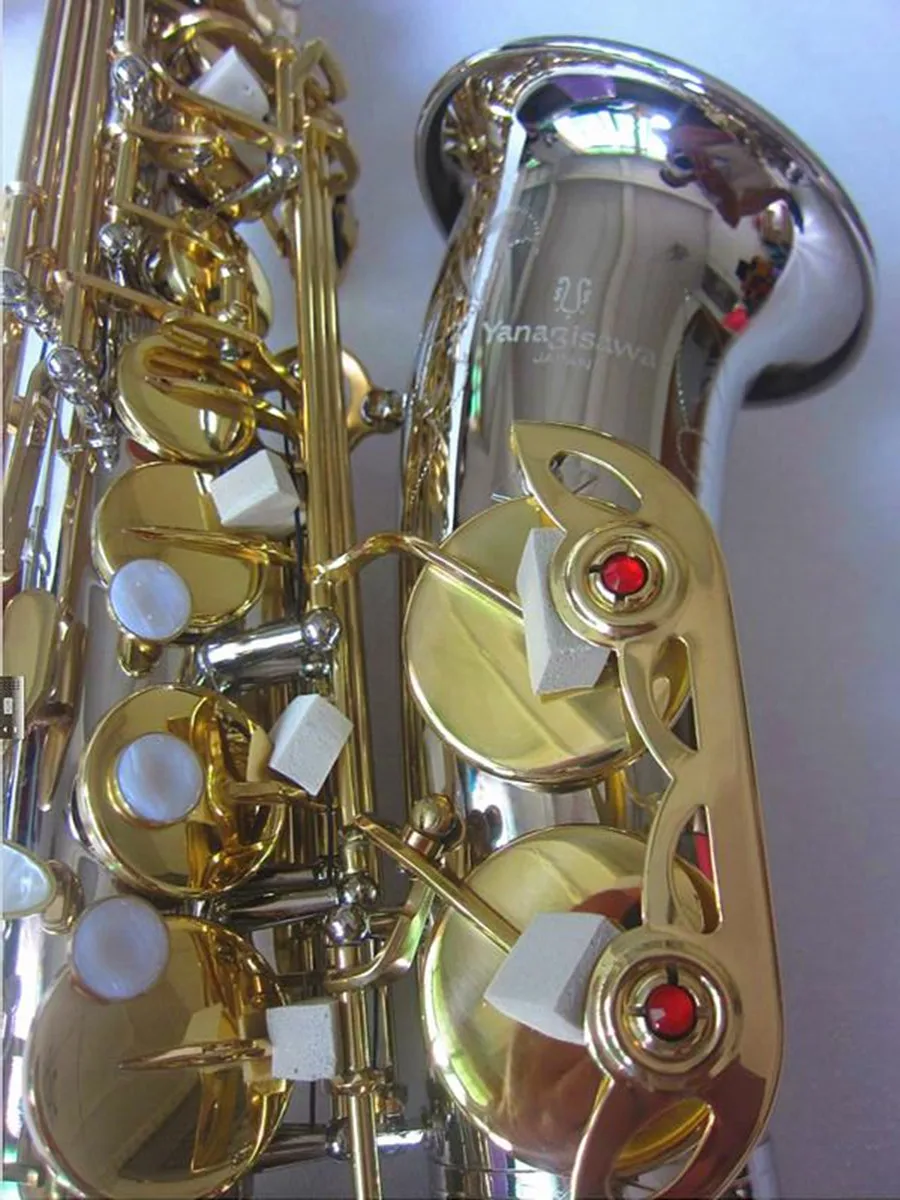 New Eb Alto Saxophone A-992 nickel Silver Body And Gold Plated Key E Flat Professional Music Instruments With Case
New Eb Alto Saxophone A-992 nickel Silver Body And Gold Plated Key E Flat Professional Music Instruments With Case