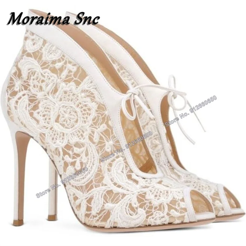 Moraima Snc Air Mesh Peep Toe Sandal Boots for Women Front Lace up Cover Heel Thin High Heels Shoes Women Stilettos Sandals
Moraima Snc Air Mesh Peep Toe Sandal Boots for Women Front Lace up Cover Heel Thin High Heels Shoes Women Stilettos Sandals