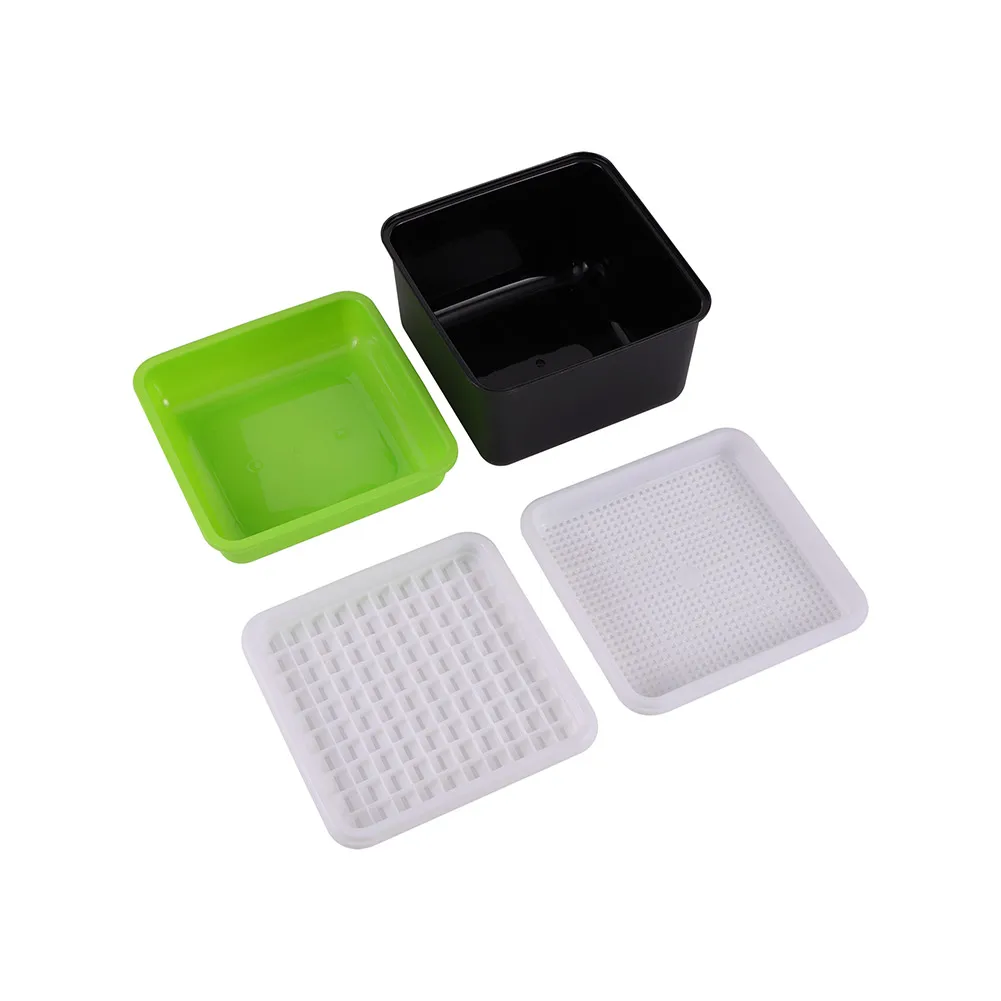 4pcs/Set Hydroponic Peanut Germination Box Breathable Peanut Wheat Sprout Concave-convex Tray Sprout Cat Grass For Seed Starting
4pcs/Set Hydroponic Peanut Germination Box Breathable Peanut Wheat Sprout Concave-convex Tray Sprout Cat Grass For Seed Starting
