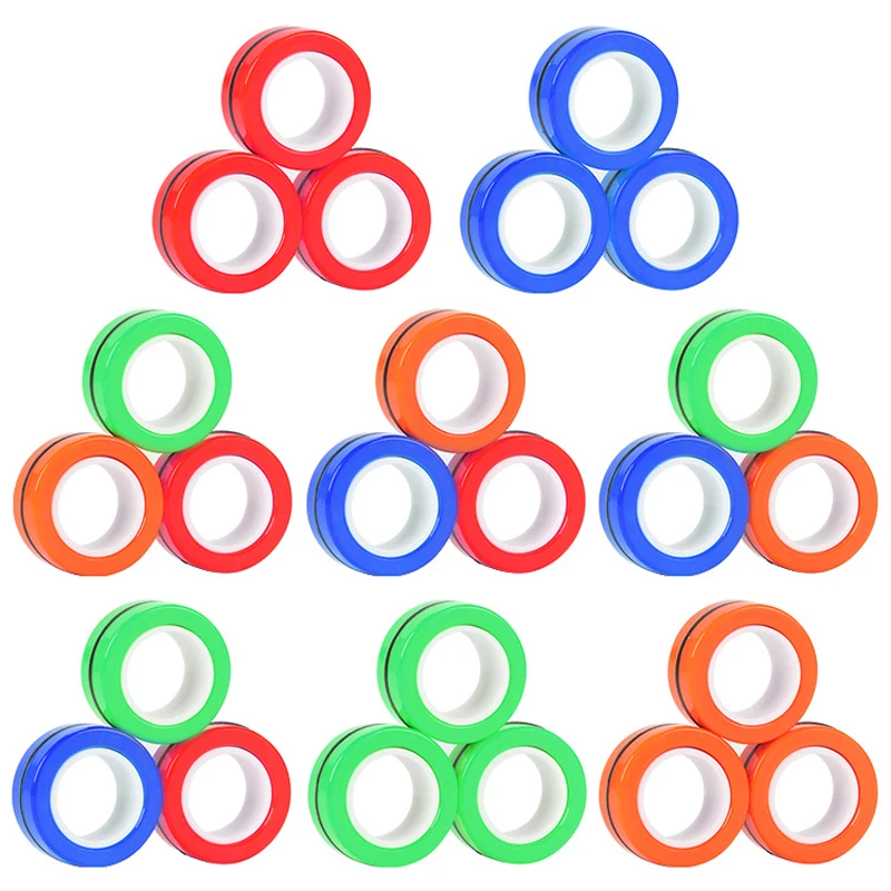 3pcs NEW Anti-stress Magnetic Rings Magnetic Bracelet Ring Unzip Toy Magic Ring Props Tools Decompression Toys Finger Rings Toy 
3pcs NEW Anti-stress Magnetic Rings Magnetic Bracelet Ring Unzip Toy Magic Ring Props Tools Decompression Toys Finger Rings Toy