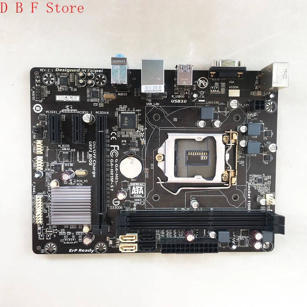 Для Gigabyte GA-H81M-S1 LGA 1150 DDR3 16GB USB 2,0 3,0 H81 б/у оригинальная материнская плата хорошего качества
Для Gigabyte GA-H81M-S1 LGA 1150 DDR3 16GB USB 2,0 3,0 H81 б/у оригинальная материнская плата хорошего качества