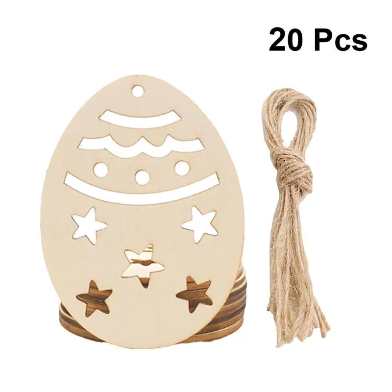 20pcs Easter Egg Shape Wooden Pendants Easter DIY Hanging Decor Hollow-out Hanging Ornaments Party Adornments for Home Festival
20pcs Easter Egg Shape Wooden Pendants Easter DIY Hanging Decor Hollow-out Hanging Ornaments Party Adornments for Home Festival