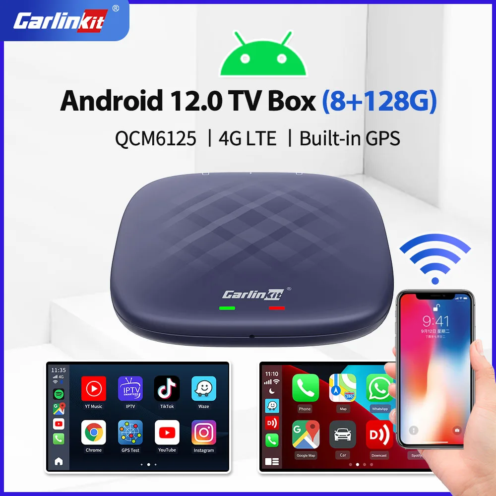 CarlinKit 4 Android TV Box Wireless Android Auto Car Adapter CarPlay Ai Box QCM6125 8+128G Netflix For Honda Peugeot Benz Mazda
CarlinKit 4 Android TV Box Wireless Android Auto Car Adapter CarPlay Ai Box QCM6125 8+128G Netflix For Honda Peugeot Benz Mazda