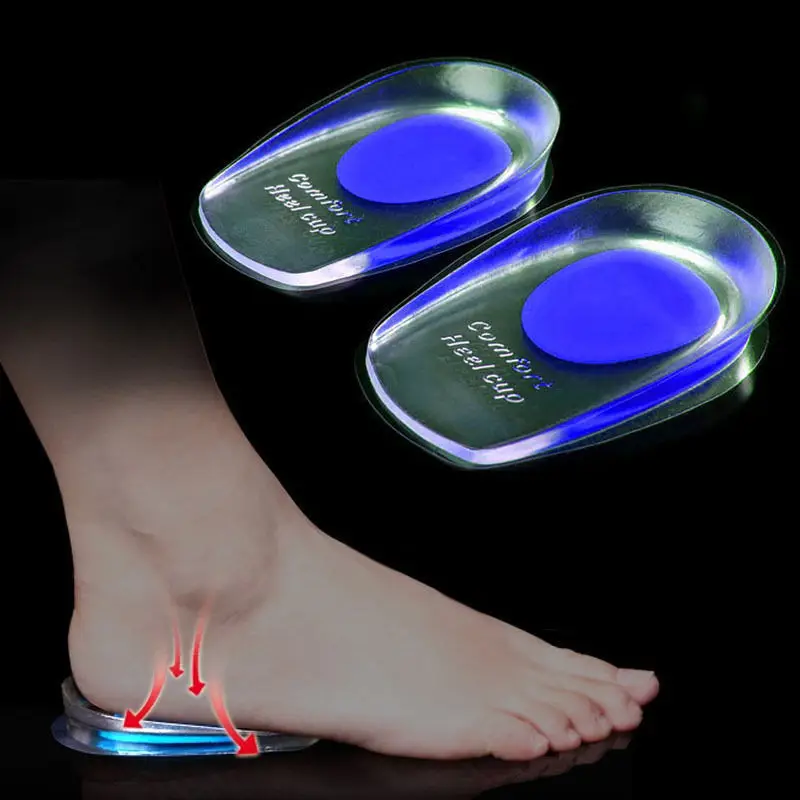 Soft Silicone Gel Insoles for Heel Spurs Pain Foot Cushion Foot Massager Care Half Heel Insole Pad Height Increase Heel Pad
Soft Silicone Gel Insoles for Heel Spurs Pain Foot Cushion Foot Massager Care Half Heel Insole Pad Height Increase Heel Pad