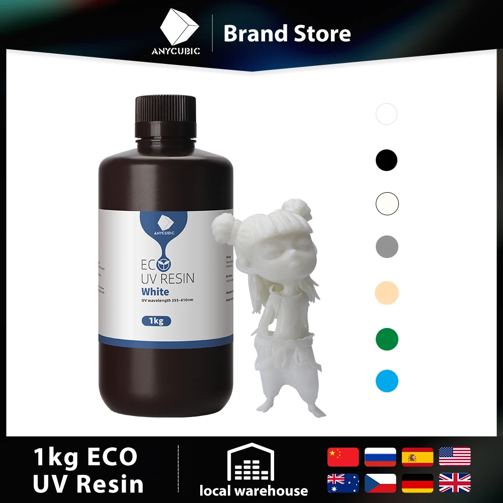 ANYCUBIC Plant-based 405nm UV Resin For Photon mono 4K 6K 3D Printer Printing Material LCD Plant-Based Resin Liquid Resin
ANYCUBIC Plant-based 405nm UV Resin For Photon mono 4K 6K 3D Printer Printing Material LCD Plant-Based Resin Liquid Resin
