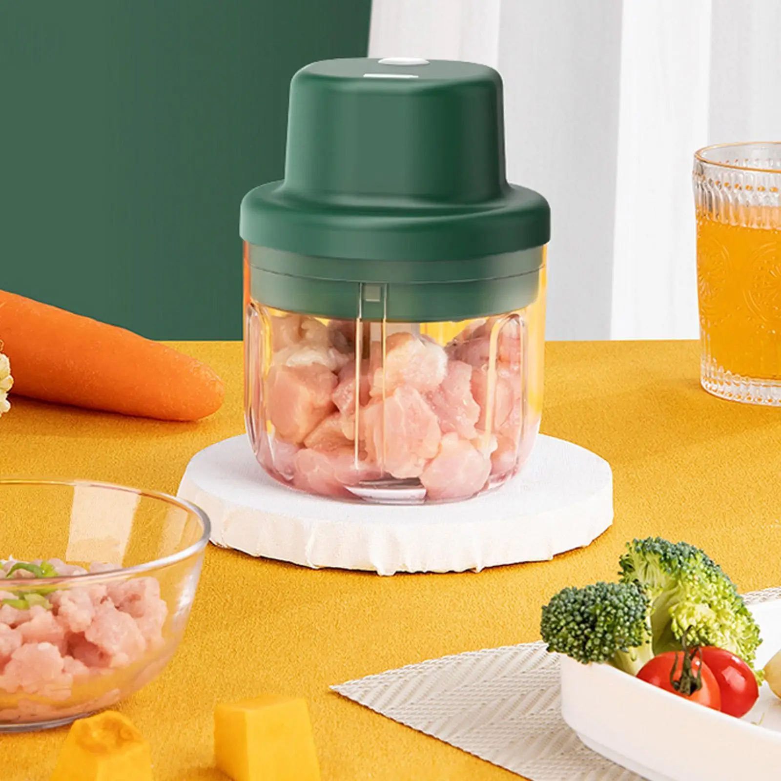 Электрический скоростной мини-измельчитель чеснока, портативный измельчитель, прочный процессор, кухонный инструмент, слайсер, измельчите...
Электрический скоростной мини-измельчитель чеснока, портативный измельчитель, прочный процессор, кухонный инструмент, слайсер, измельчите...