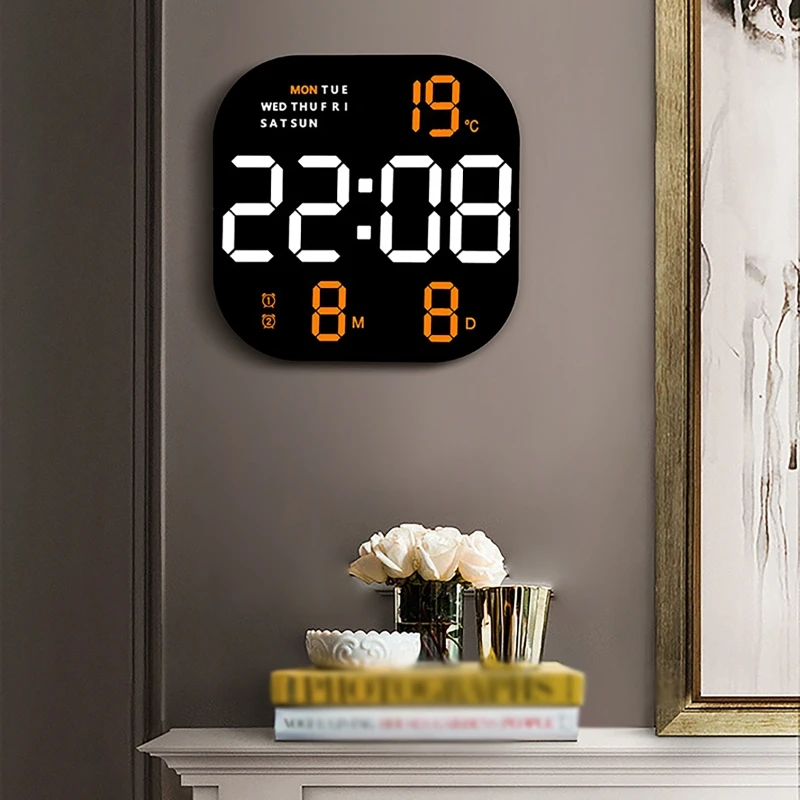 Alarm Digital Electronic Brightness Decor Control Clock Smart Clock Dual Clock Remote Screen Room Living Large Wall
Alarm Digital Electronic Brightness Decor Control Clock Smart Clock Dual Clock Remote Screen Room Living Large Wall