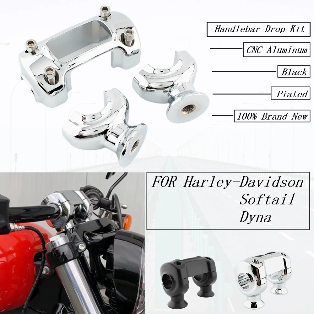 FOR Harley Davidson Dyna Fat Bob Touring Road King Motorcycle Handlebar Riser Drop Kit Aluminum Black Plating Softail Fat Boy
FOR Harley Davidson Dyna Fat Bob Touring Road King Motorcycle Handlebar Riser Drop Kit Aluminum Black Plating Softail Fat Boy
