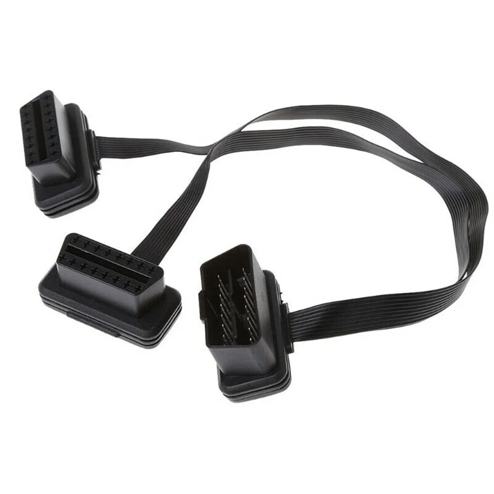 1PC Splitter Extension Cable 16 Pin OBD2 Male To Double Female Splitter Flat Thin Y Connector Cable Plastic Black 30cm Car Parts
1PC Splitter Extension Cable 16 Pin OBD2 Male To Double Female Splitter Flat Thin Y Connector Cable Plastic Black 30cm Car Parts