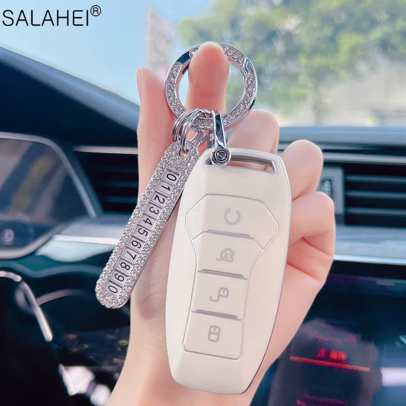 Car Anti-lost Number Plate TPU Key Case Cover Shell For BYD Song PRO Second Generation Han EV Tang DM Qin Keychain Accessories
Car Anti-lost Number Plate TPU Key Case Cover Shell For BYD Song PRO Second Generation Han EV Tang DM Qin Keychain Accessories