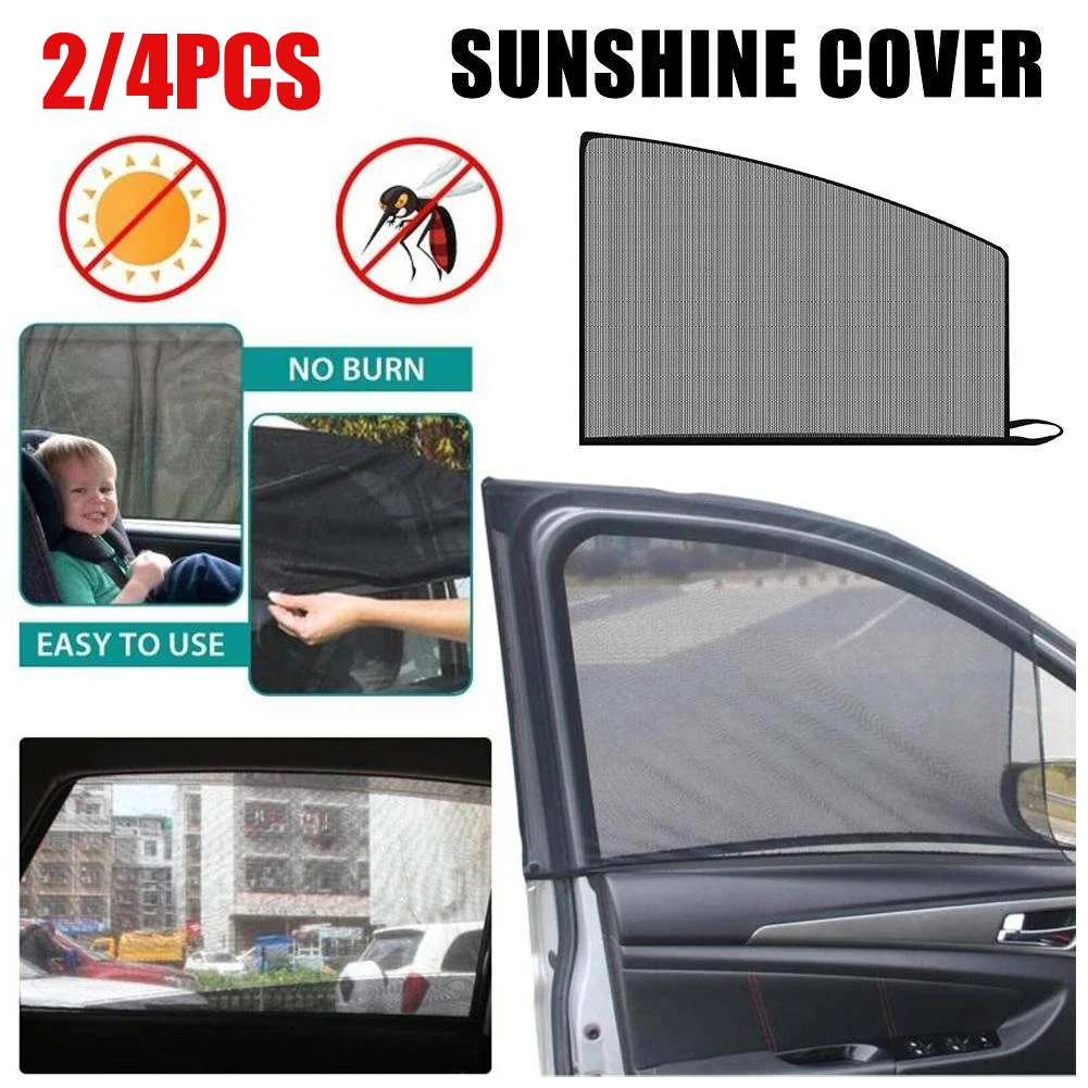 2/4pcs Universal Car Window Sun Shade Mesh Netting Side Window Covers Shade Anti-Mosquito Net for Sedan SUV Truck Accessories
2/4pcs Universal Car Window Sun Shade Mesh Netting Side Window Covers Shade Anti-Mosquito Net for Sedan SUV Truck Accessories