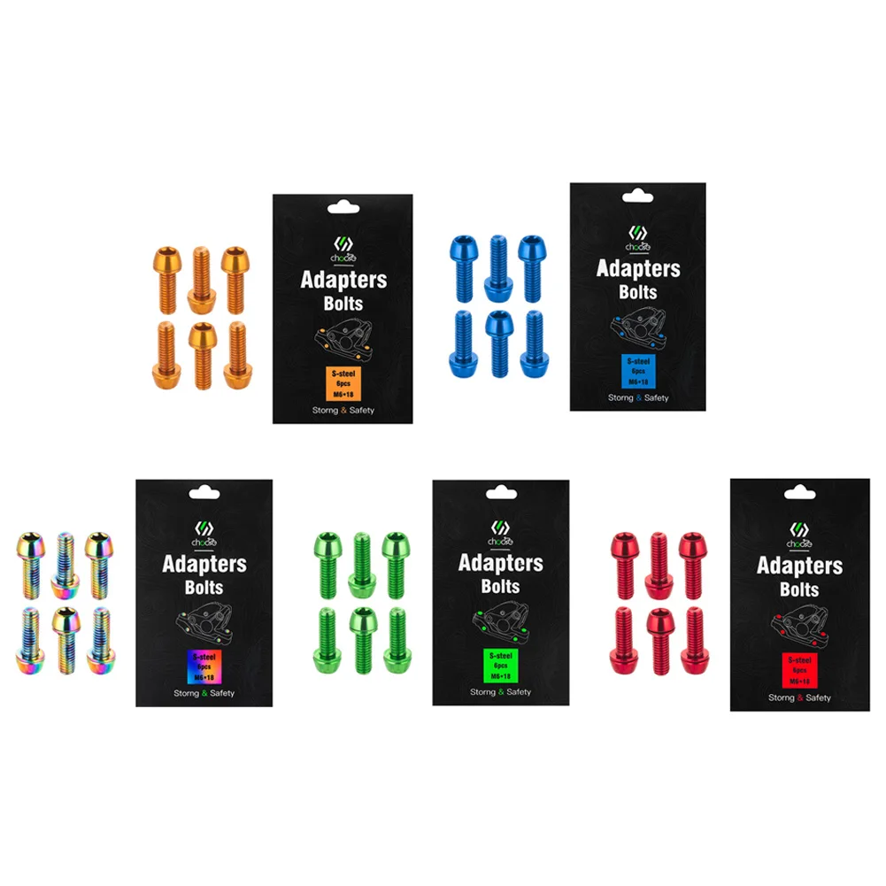 6pcs Disc Brake Caliper Fixing Bolts M6*18mm MTB Bike Bicycle Screws For Fixing The Crank Of The Disc Brake Caliper
6pcs Disc Brake Caliper Fixing Bolts M6*18mm MTB Bike Bicycle Screws For Fixing The Crank Of The Disc Brake Caliper