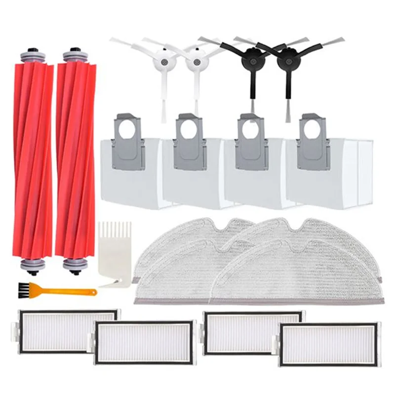 Main Roller Brush Side Brush Mop Cloth Filter Dust Bag Replacement Parts for Roborock Q7, Q7 Max,T8 Robotic Vacuum Cleaner Parts
Main Roller Brush Side Brush Mop Cloth Filter Dust Bag Replacement Parts for Roborock Q7, Q7 Max,T8 Robotic Vacuum Cleaner Parts