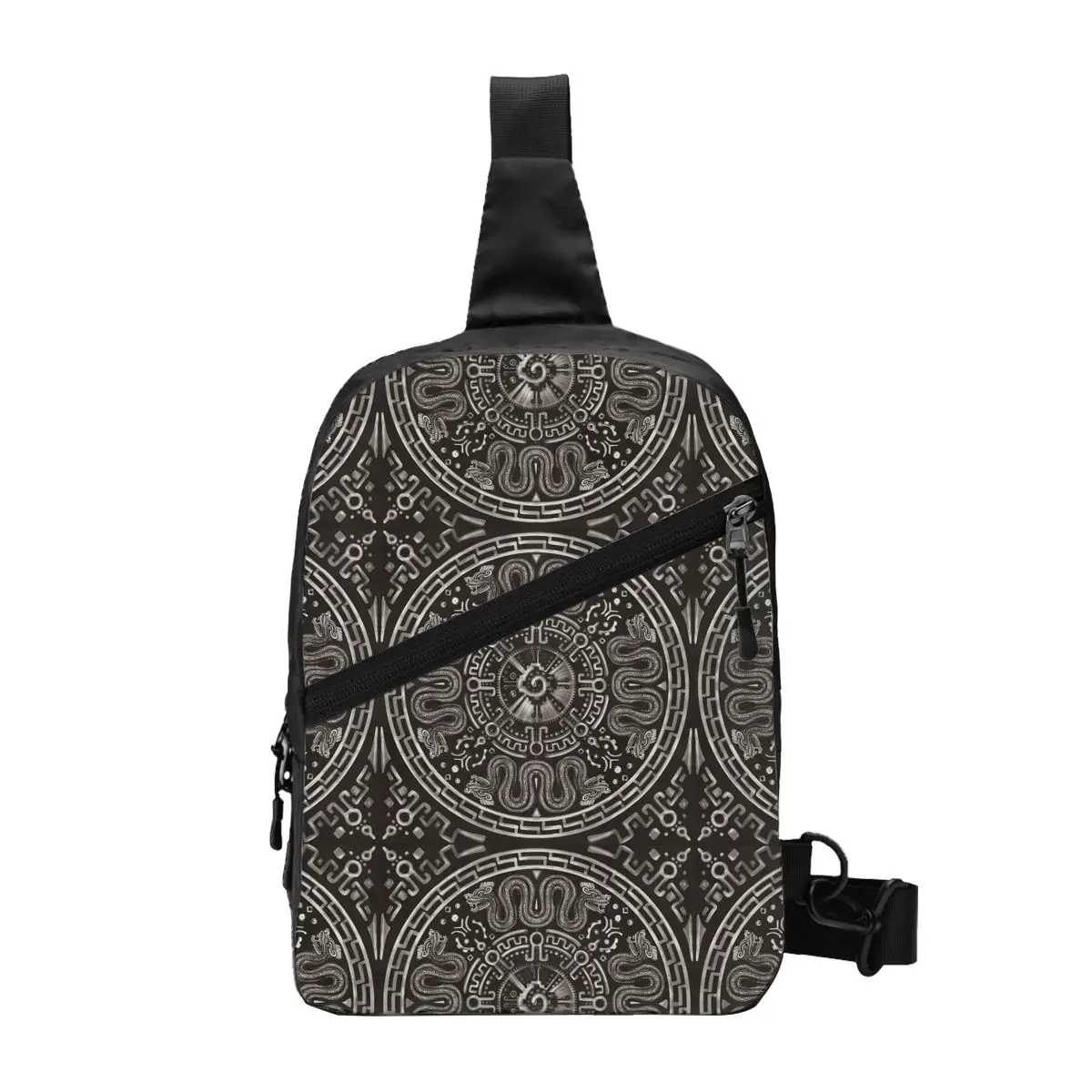 Mayan Hunab Ku With Double Headed Serpent Sling Chest Crossbody Bag Men Fashion Shoulder Backpack for Travel Cycling
Mayan Hunab Ku With Double Headed Serpent Sling Chest Crossbody Bag Men Fashion Shoulder Backpack for Travel Cycling