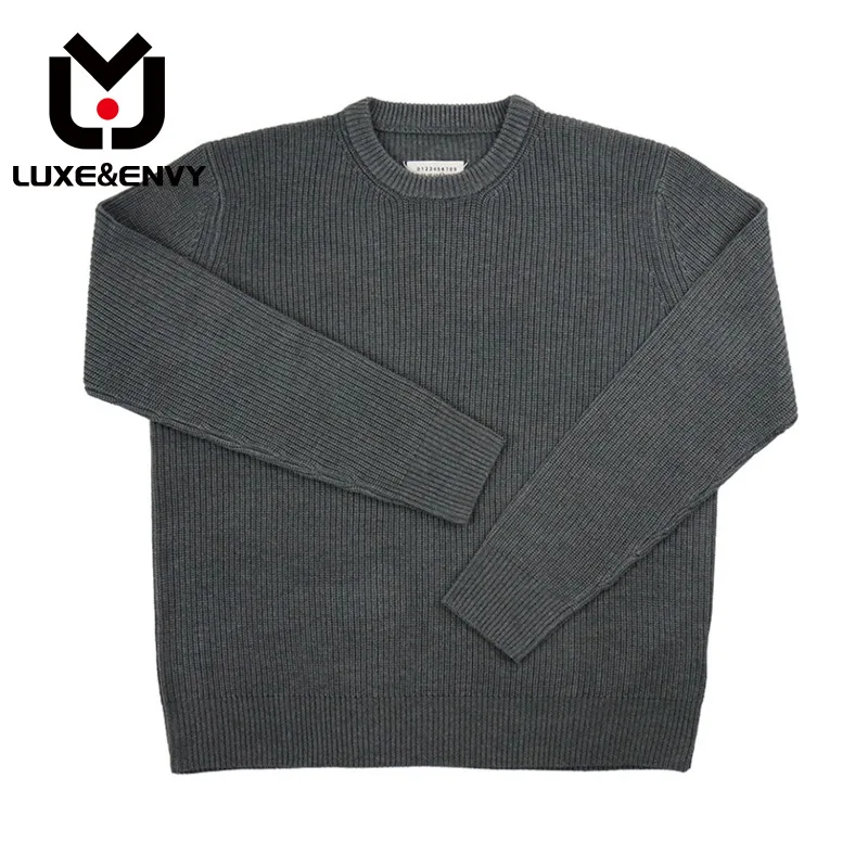 LUXE&ENVY Crewneck Sweater With Four Corner Stitched Label Knitwear Pullovers For Men And Women Spring Autumn 2023 New
LUXE&ENVY Crewneck Sweater With Four Corner Stitched Label Knitwear Pullovers For Men And Women Spring Autumn 2023 New