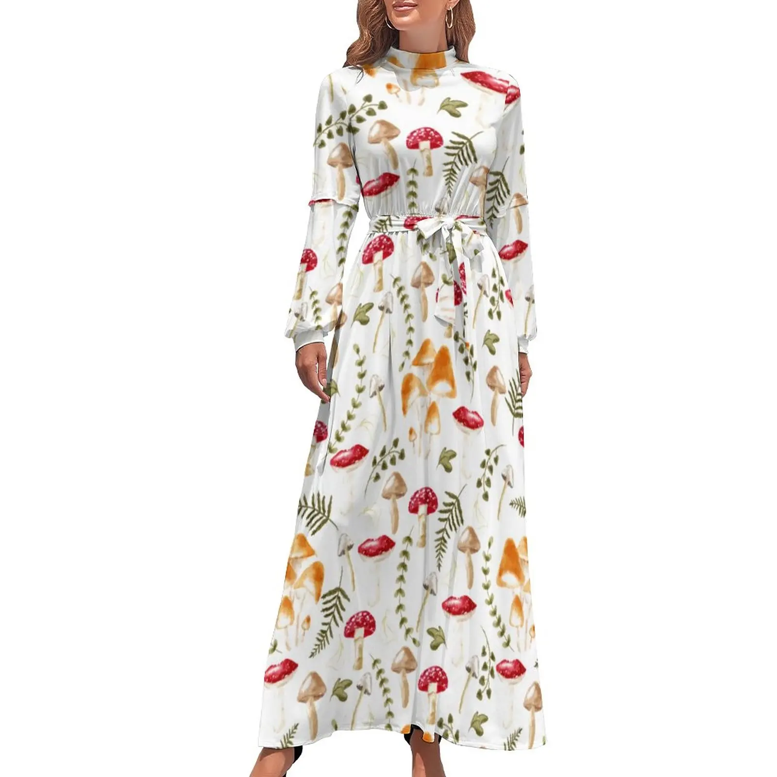 Mushroom Design Dress Aesthetic Forest Print Street Style Boho Beach Dresses Womens Long Sleeve High Waist Sexy Long Maxi Dress
Mushroom Design Dress Aesthetic Forest Print Street Style Boho Beach Dresses Womens Long Sleeve High Waist Sexy Long Maxi Dress