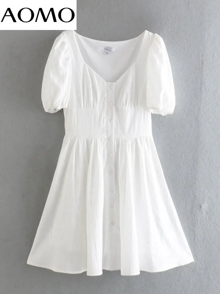 Женское мини-платье на пуговицах, с коротким рукавом
Женское мини-платье на пуговицах, с коротким рукавом