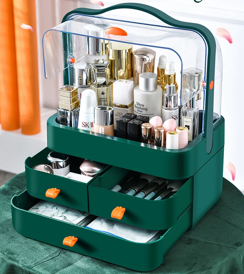 New Large Makeup Dustproof Cosmetics Storage Box Rack Desktop Skin Care Products Lipstick Beauty Storage Drawer Organizer Boxes
New Large Makeup Dustproof Cosmetics Storage Box Rack Desktop Skin Care Products Lipstick Beauty Storage Drawer Organizer Boxes